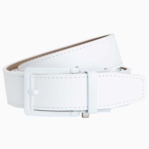 Nexbelt Ace White Golf Ratchet Genuine Leather Adjustable Belt 25-34 inch waist